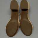 DREAM PAIRS Womens Low-Chunk Low Heel Pump Sandal (8 Wide, Nude)