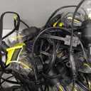 addlon 96FT(48FTx2) LED Outdoor String Lights with Edison Shatterproof Bulbs Commercial Grade Patio Cafe Light, ETL Listed Weatherproof Strand 30 Hanging Sockets for Bistro Backyard