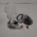 Modern Black Farmhouse Clear Glass Cylinder Pendant Light Fixture,Ceiling Hanging Metal Industrial Mini Pendant Lighting for Kitchen Island Dining Table Bedroom Hallway Foyer (1-Pack)