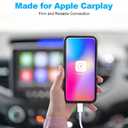 Car Apple Carplay CableUSB A to Lightning Cable 6FT Compatible with iPhone 14 13 12 11 Pro Max XR XS X Charger CordCar Charging CordWhite