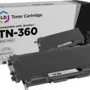 LD Products Compatible Toner Cartridge Replacement for Brother TN-360 High Yield (Black) Compatible with Brother DCP Series DCP-7040 DCP-7030 DCP-7045N HL-2140 HL-2170W H