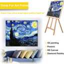 ECOIOU DIY Canvas Stretcher Bars 24X36 Inch Canvas Frame, Sturdy Stretcher Frames for Oil Paintings, Prints, Paint by Numbers & Posters, Thickness 11/16" x Width 1-1/2" (Need Extra Size to wrap Around The Frame)