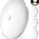 GZV RV Interior Lights, RV LED Ceiling Puck Light, 4 Pack 4.5 Inch 12V, RV Boat Interior Lighting, Dimmable Light for Camper Travel Trailer Motorhome(4000K with Nature White)