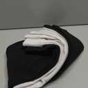 Coume 2 Pcs Women's Fleece Lined Leggings with Pockets Tummy Control High Waisted Thermal Leggings Winter Warm Yoga Pants (Black, White, S)