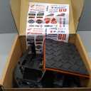 POLARBEAR Dirt Bike Stand Hydraulic Aluminum Jack Stands Vertical Lift CNC, for Dirt Bike/ATV/ADV/Rally Maintenance, Motorcycle Dirtbike Engine Stand with 1200Lbs Capacity(Orange)