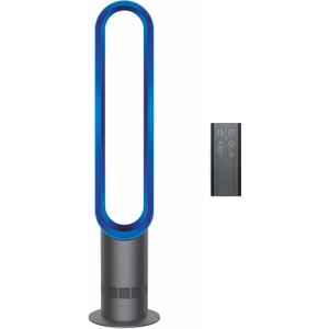 Dyson Cool AM07 Air Multiplier Bladeless Tower Fan, 70° oscillation, 10 levels (Iron/Blue)