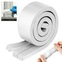 Moldable Silicone Putty, Non Hardening Multi Purpose Duct Seal Compound for Metal, Glass, Wood, Ceramic, Crafts, Heat Resistant and Waterproof, 1.5 ft x 0.32 in(White,2 Pack)