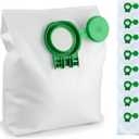8-Pack 8120AM/ 8120ER Vacuum Bags for SEBO Airbelt D1, D4, D4 Premium Canister Vacuums Filterbox with Caps 8120AM 8120ER Vacuum Cleaner Bags 8PK