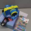 Kids Camera, 1080P 48MP Front Selfie, 3.5 inch Big Screen Toddler Toy Camera, 10X Zoom in Christmas Birthday Gift Cameras for Kids Boys Girl Age 2 3 4 5 6 7 8 9 10 11 12, Blue