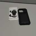 SSLOTSCASE for iPhone 16 Pro Case with 2X Screen Protector, Card Holder & Kickstand & Slide Camera Lens Cover, Silicone Edge Rugged Shockproof Protective Phone Cover for iPhone 16 Pro 6.3'', Black