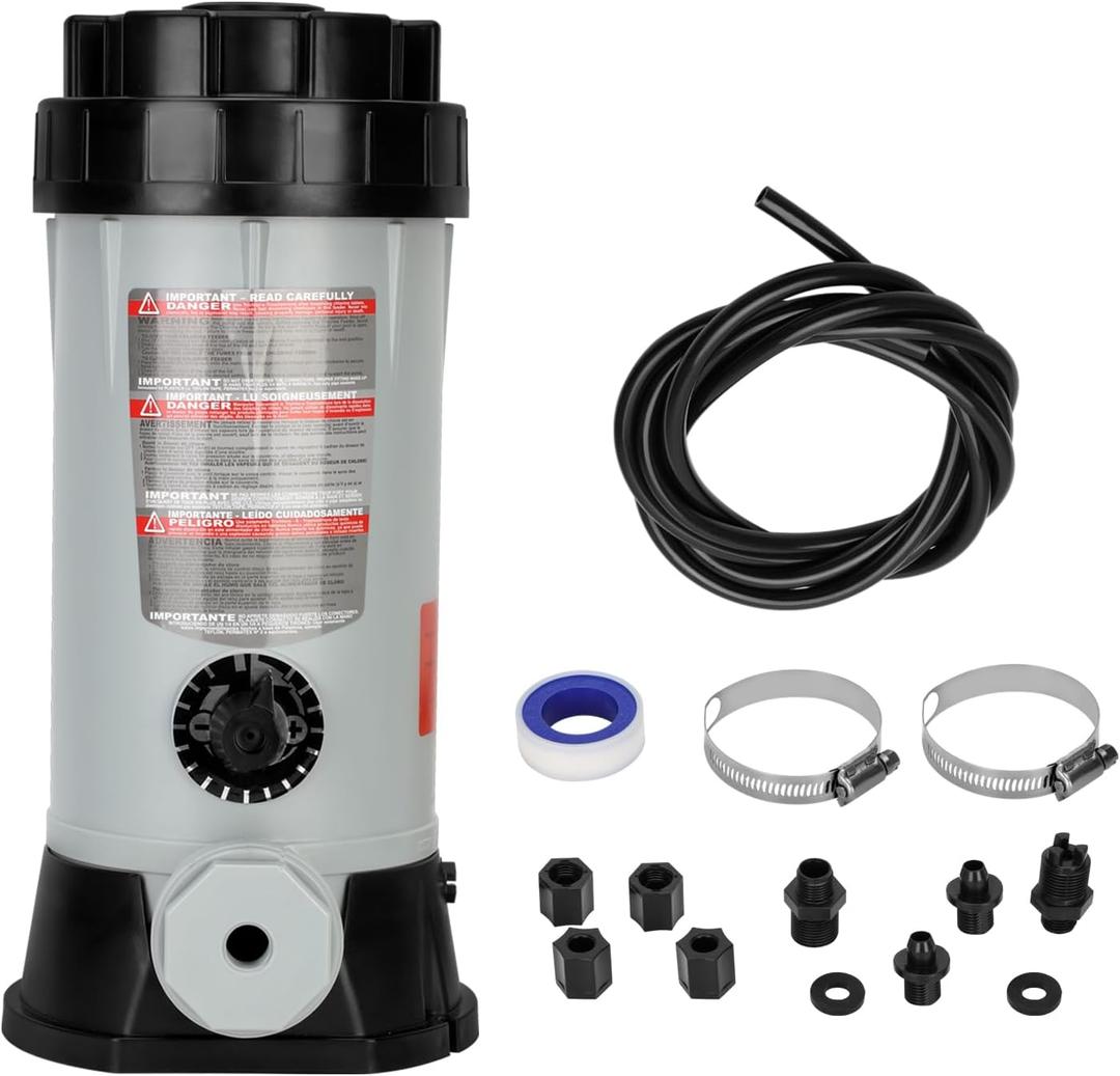 Professional CL220 Off-line Automatic Chlorinator for Swimming Pool Ponds Garden,Replacement for Hayward CL220 Automatic Chlorinator Feeder,9 lbs Capacity,ABS Material,Easy Installation