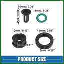 Motoforti Fuel Injector O Rings Seals with Micro Filters Fuel Injector Repair Kit for Suzuki GSXR 600 750 1000 Hayabusa GSX1300 Rubber Black (Set of 4) Long-lasting