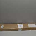 No Drill L-Shaped Vinyl Cordless Mini Blinds,White,37.5" Wx 64" H