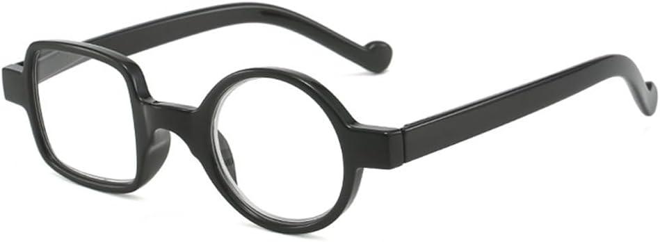 Classic Reading Glasses for Seniors Stylish Frame with Round and Square Lenses, Unisex Readers for Men and Women