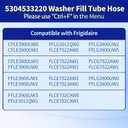 5304533220 Washer Fill Hose Compatible with Frigidaire, 5304533220 Washing Machine Hose Assembly Replaces 5304508358 809191901 AP7194866 PS16745853