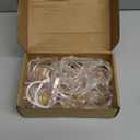 Chunful 24 Packs Clear Church Pew Clips for Weddings Heavy Duty Plastic Pew Hooks Decorations Church Bench Bow Holders for Aisle Chairs Railing Bow Garland Decor