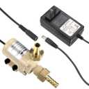 bayite BYT-7A015 DC 12V Solar Hot Water Heater Circulation Pump with DC Power Supply Adapter Low Noise 3M Head 8LPM 2.1GPM