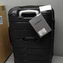 Samsonite Freeform Hardside Carry-On Luggage with Spinner Wheels - Hardshell Suitcase - TSA, Airline-Approved - Expandable Hard Shell, Smooth Rolling Wheels for Lightweight Travel  Black