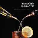 Pafusen 24 Pack Liquor Bottle Pourers, Liquor Pour Spout for Liquor Bottles, Stainless Steel Olive oil Dispenser Spout, Alcohol Pourer Spouts Dust Caps Covers Fixed, Gold