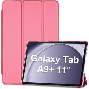 ProCase Smart Case for Galaxy Tab A11+ Plus/A9+ Plus 11 Inch, Slim Stand Hard Back Shell Protective Tablet Cover Folio Case for 11" Galaxy Tab A11+ Plus 2025/A9+ Plus 2023 -Melonpink