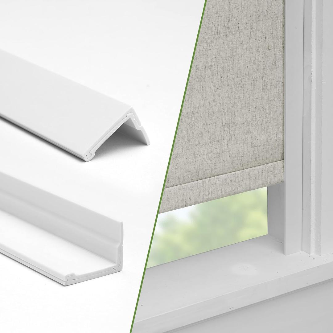Stretchable Light Blocking Strips for Window Shades and Blinds(White, 26", 2PCS)