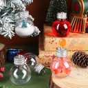BESPORTBLE Christmas Drink Balls: 10 Pcs Fillable Booze Balls Ornament Clear Plastic Xmas Tree Hanging Ornaments for Drinks Water Candy Party Decoration, 250ML
