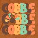 Thanksgiving Day Shirt for Women Gobble Turkey Tshirt Thanksgiving Tee Tops (XXL)