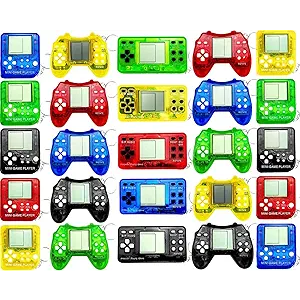 25 Pcs Video Game Party Favors for Kids, Video Game Keychain, Mini Gamer Party Favors, Gaming Party Decorations, Birthday Party, Classroom Prizes, Goodies Bags Stuffer
