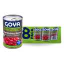 Goya Organic Red Kidney Beans, Low Sodium with Sea Salt, 15.5 Ounce (Pack of 8)