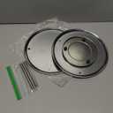 Juvale 2-Tier Lazy Susan Spice Rack Organizer for Cabinet - 10.5 in, Stainless Steel - Kitchen Countertop Organizer & Spice Carousel for Pantry Organization