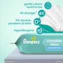 Pampers Baby Wipes, Complete Clean Baby Fresh Scented Wipe, Gently Cleans Head to Toe, 864 Total (12 Flip-Top Packs)