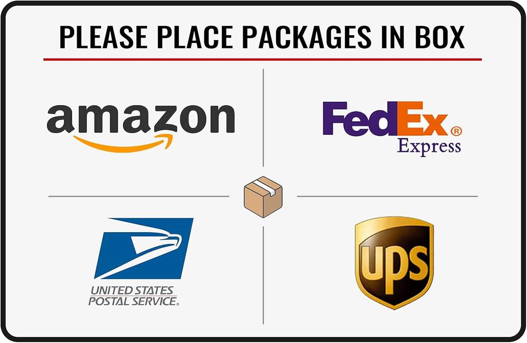 Bestylez Please Place Packages in Box Delivery Sign for Outdoor Use 12 x 8 Inch (025)