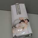 Tinkerz Pregnancy Pillow for Sleeping Memory Foam Pillow for Side Sleeper, Maternity Pillow Support for Back, Belly, Hips for Pregnant Women (Pink)