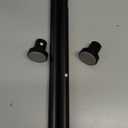 Shower Curtain Rod Spring Tension:Black Shower Rods for Bathroom 34 to 43 Inch,1 Inch Modern Heavy Duty Adjustable Tension Shower Curtain Rod No Drilling No-Slip Easy Install,Matte Black