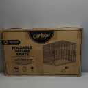 Carlson Pet Products Secure and Foldable Single Door Metal Dog Crate, Medium, Black (30.0"L x 19.0"W x 21.5"H)