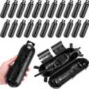 24 Pcs Waterproof Outdoor Extension Cord Cover, Weatherproof Power Protector Set Socket Protection Box Special for Christmas Decoration Garden Lights Outdoor Equipment(Black)