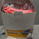 QPAU Inflatable Toddler Travel Bed with 3-Sided Safety Bumpers, Extra Large Kids Air Mattress, Includes Detachable Mattress, Portable for Camping, Travel, Home Use (Red)