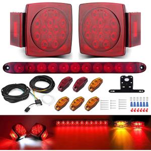 LED Trailer Light Kit with 11-LED Brake Bar