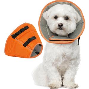 Dog Cone Collar After Surgery, Soft Cone for Small Dogs to Stop Licking, Adjustable Elizabethan Collar for Dogs, Lightweight Breathable Dog Recovery Cones for Wound Healing & Hot Spots Small