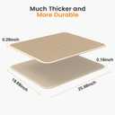 Roaringkitty Cat Litter Mat with Dual EVA Layer Design  Soft, Easy to Clean, Waterproof,Durable, and Non-Slip  Perfect for Cats (khaki, Large 26x19.6 inch)