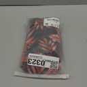 3 Piece Swimsuits for Women Sexy Leaf Print Bikini Set Mesh Cover Up Tropical Swimsuits XS-XXL (Large, Red Black)