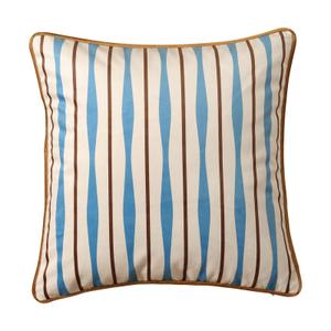 Dorachic Striped Brown Pillow Covers, Mid Century Modern Throw Pillows 18x18, Velvet Accent Pillows for Bed Couch