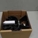 VODA Wood Stove Fan Heat Powered Fireplace Fans 8 Blades Non Electric, Heat Activated Thermal Fan for Wood Burning Stove/Log Burner, Stove Accessories Thermometer