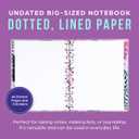 Happy Planner Disney Little Mermaid Daily Notebook for Office, School or Journaling  60 Sheet Dot Lined Paper with 3 Dividers  Disc-Bound Notebook  Find Your Voice Collection - Big Sized 11 x 8.5