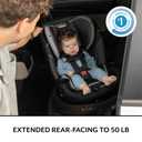 Evenflo Gold Revolve360 Slim 2-in-1 Rotational Car Seat with SensorSafe (Obsidian Black), Manufacturing Date 03/5/2026