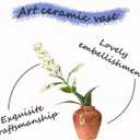 Mini Vase Magnets for Fridge, Ceramic Vase Refrigerator Magnets, Funny Mini Plant Magnets, Small 3D Plant Vase, Suitable for Fridge, Kitchen, Office Decoration (8Pcs)