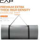 CAP Barbell 1-Inch High Density Exercise Yoga Mat with Strap | Multiple Colors