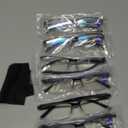 Gaoye 6 pack 2.0 Executive Style Reading Glasses Men - Durable Readers with Blue Light Filtering- Comfortable Fit with TR90 Frames (Black)