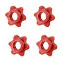Kopida 4 Pcs Standard Barbell Spin-Lock Collars Dumbbell Nut, Anti-Slip Plastic Hex Nut 25MM for Weight Lifting Fitness Exercise