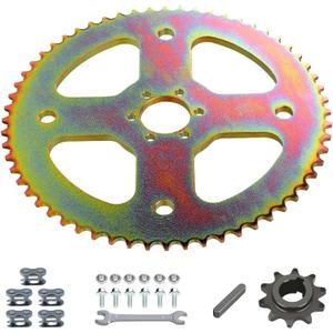 High Torque 60T Sprocket #40 41 420 Chain 37mm Bore Compatible with Coleman CT100U CC100X Baja Doodle Bug DB30 Motovox MBX10 Mini Bike RB100 Monster Mega Moto MMB80 MMB105 Predator 212cc Parts